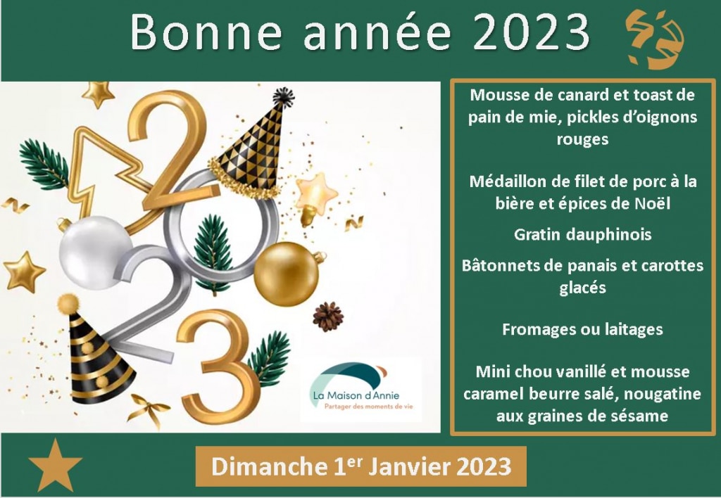 repas du 1er janvier La Maison d’Annie